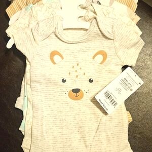 New Carter's Baby Infants 5 Pack Bodysuits Rompers Newborn